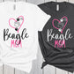 Beagle Mom Shirt, Fur Mama Shirt, Dog Mama, Beagle Gifts, Beagle Shirt, Gift for Beagle Mom, Heart Paw Prints Tshirt, Beagle Lover Owner