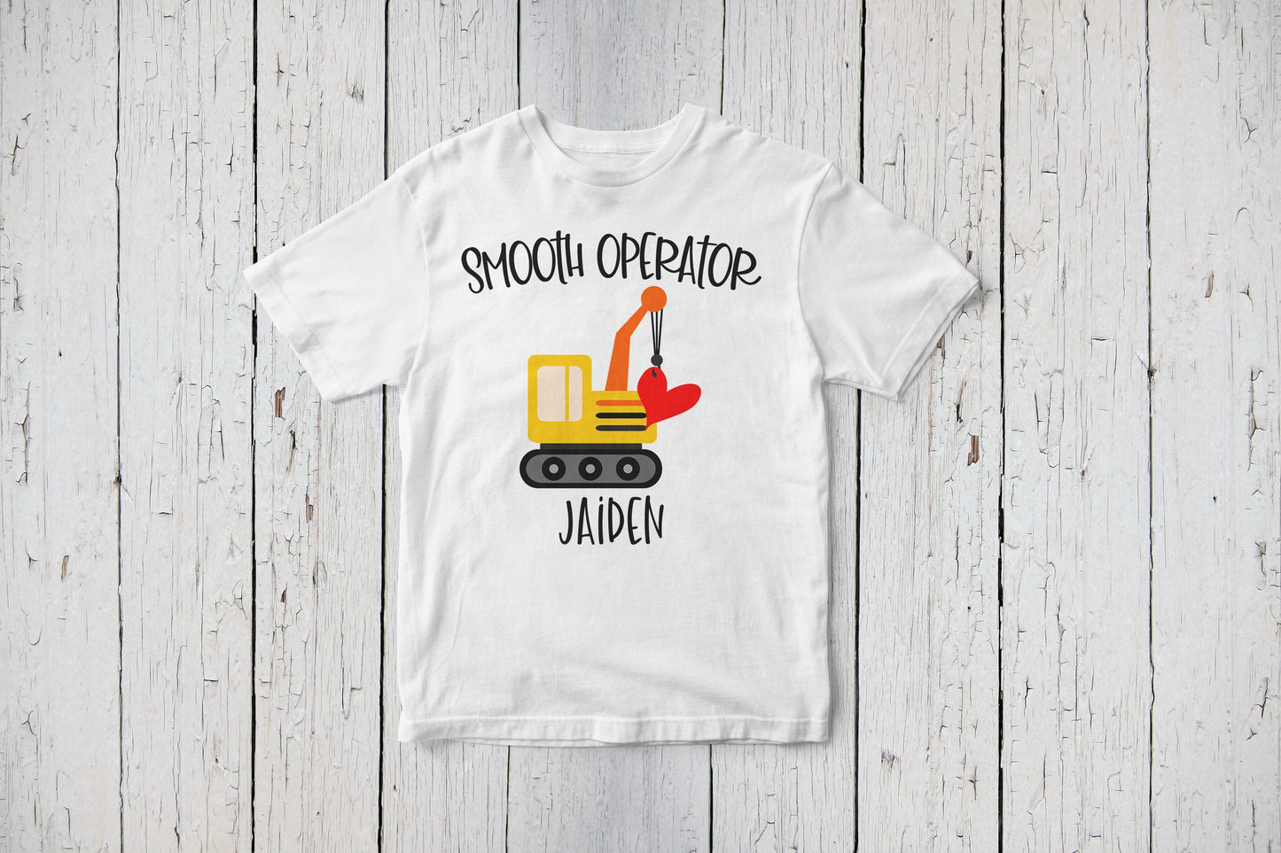 Smooth Operator, Boy's Valentine Shirt, Construction Truck, Toddler Boy Shirt, Child's Valentine's Day Shirt, Customized Valentine Tshirt