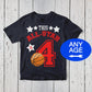 All Star Basketball Birthday Shirt, Sports Birthday Party, Birthday Outfit Boy, Custom Basketball Shirt, All Star Birthday, Girl Boy Tshirt