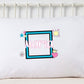 Custom Name Pillowcase, Personalized Pillowcase, Girl Name Pillowcase, Kids Room Decor, Standard Size Pillow, Princess Heart Flower Clipart