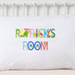 Custom Name Pillowcase, Alphabet Animals, Personalized Pillow Case, Boy Pillowcase, Girl Pillowcase, Kids Room Decor, Standard Size Pillow
