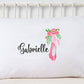 Custom Pillowcase, Ballet Slippers, Ranunculus Floral Ballerina Art, Personalized Pillowcase, Girl's Room Decor, Standard Size Pillow Case