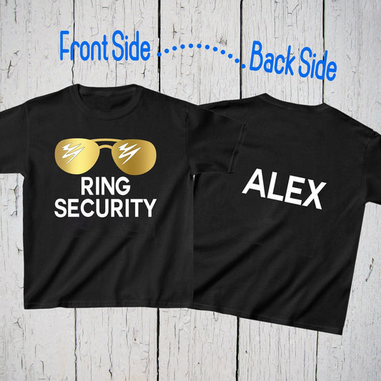 Ring Security Shirt, Ring Bearer Shirt, Ring Security Shirt, Ring Bearer T-Shirt, Custom Ring Security Shirts, Boys Wedding T-Shirt, Bridal
