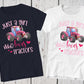 Just A Girl Who Loves Tractors, Pink Tractor Shirt, Farm Girl, Farm Tractor Shirt, Girls Tractor Birthday Shirt, Farm Party, Tractor Party