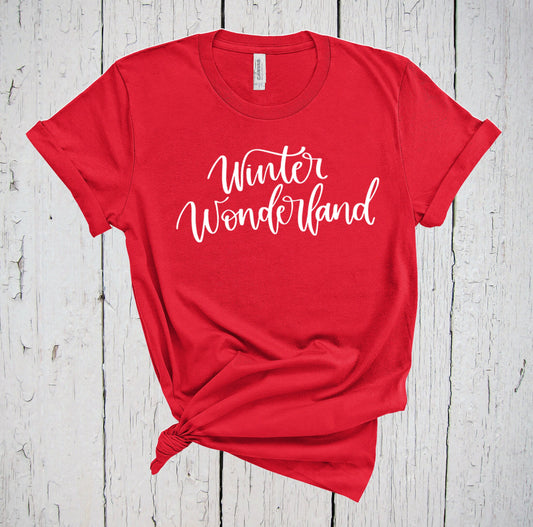 Winter Wonderland, Christmas Shirt, Holiday Shirt, Christian Shirt, Shirts with Sayings, Christmas Shirts, Nature Shirts, Winter T Shirts