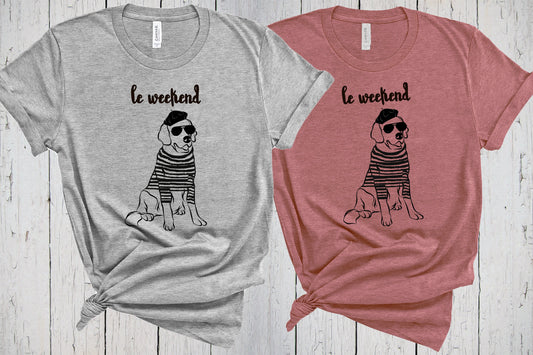 Golden Shirt, Le Weekend, Golden Retriever, Dog Mama Shirt, Fur Mom, Funny Dog Shirt, Golden Retriever Gift, Golden Retriever Lover, Dog Tee
