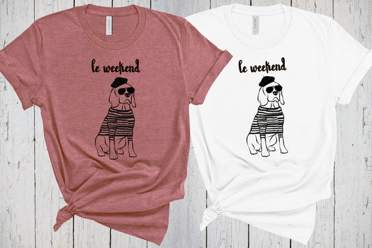 Beagle Shirt, Le Weekend, Beagle Gifts, Dog Mama Shirt, Fur Mom, Funny Dog Shirt, Beagle Dog Lovers, Beagle Mama, Beagle Dad, Beagle Lover