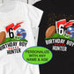 Football Birthday, Personalized Shirt, Boys Birthday Shirt, Number Shirt, Custom Football, Boys Football Shirt, Tailgate Football Party Tee