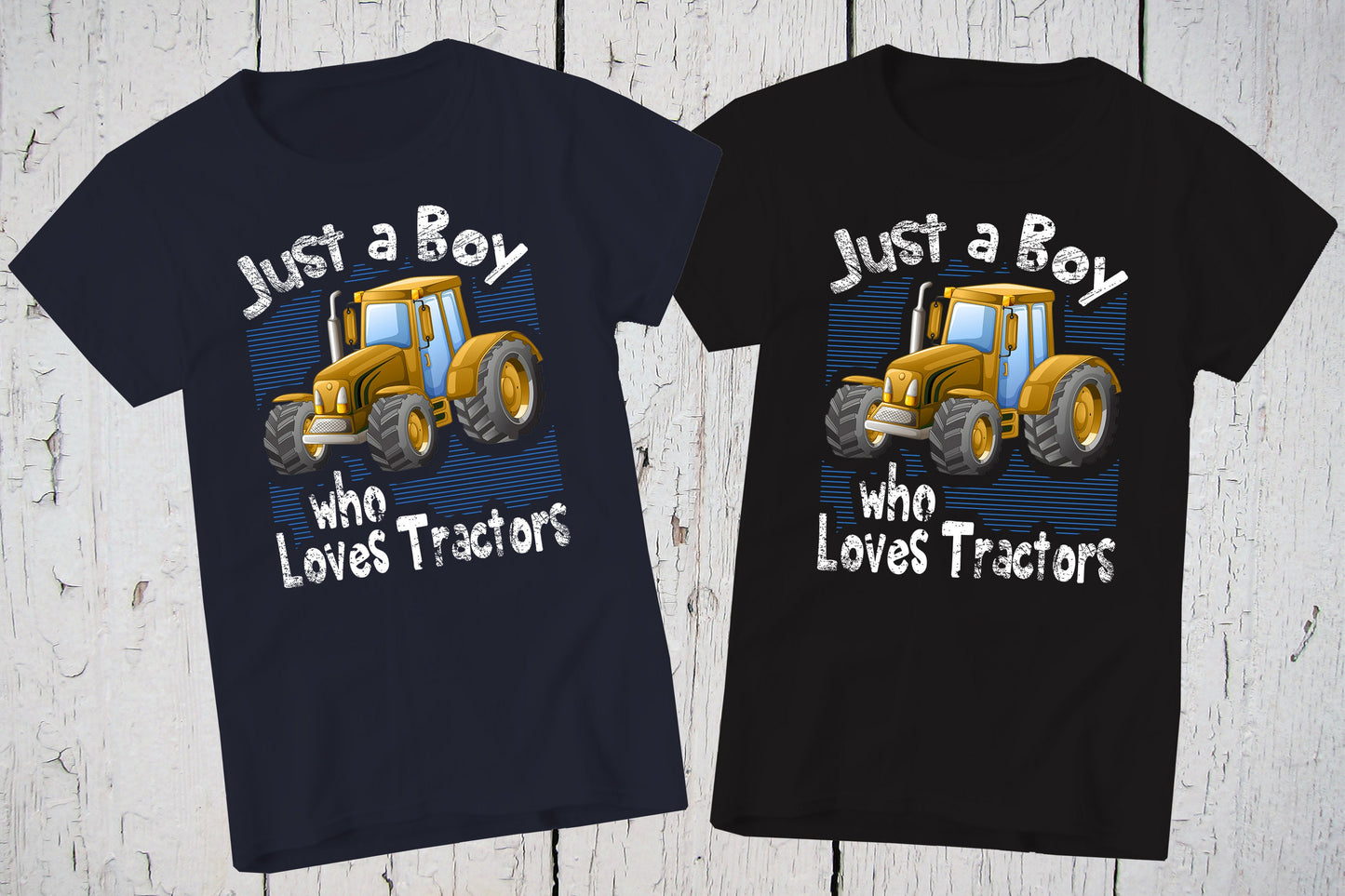 Just A Boy Who Loves Yellow Tractors, Tractor Shirt, Tractor Birthday, Tractor Party, Farm Party, Yellow Tractor Shirt, Tractor Tee for Boy