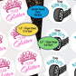 Gender Reveal, Team Glitter, Team Burn Outs, Sticker Sheet, Party Favor Labels, Team Boy, Team Girl, Baby Shower Sticker, Pink or Blue Label