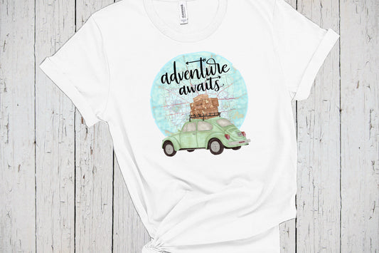 Adventure Awaits, Road Trip Shirts, Wander More Shirt, Bohemian Shirt, Adventurer Shirt, Wanderlust Shirt, Retro Shirt, Vacay Camping Travel