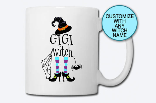 GiGi Witch, Coffee Mug, Fall Mug, Halloween Mug, Funny Coffee Mug, Mug Gift, Ceramic Mug, Tea Mug, Gigi Mug, Witch Family Mugs, Grandma Mug