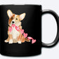 Corgi Mug, Corgi Coffee Mug, String of Hearts, Cute Dog Lover Gift, Corgi Mama, Fur Mama Gift, Dog Mama, Tea Cup, Corgi Lovers, Corgi Dogs