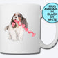 Cavalier Mug, Coffee Mug, String of Hearts, Cute Dog Mug, Fur Mama, Dog Mama, Tea Cup, Cavalier Gift, King Charles Spaniel, Dog Mom, Pet Mug