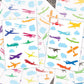 Airplane Sticker Sheet, Plane Sticker, Cute Sticker Sheet, Airplane Gift, Airplane Decor, Party Favors, Airplane Clipart, Airplane Sticker