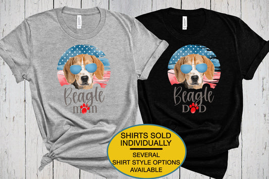 Beagle Gifts for Men, Dog Mama Shirt, Dog Lover Shirt, Matching Shirts, 4th of July Shirt, Patriotic Shirt, Beagle Shirt Boys, Beagle Dad