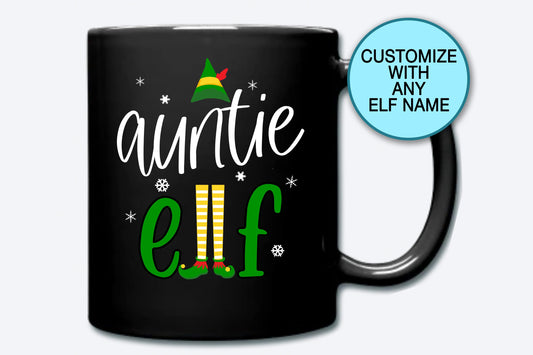 Mama Elf, Coffee Mug, Winter Mug, Christmas Mug, Funny Coffee Mug, Mug Gift, Ceramic Mug, Tea Mug, Elf Mug, Holiday Mug, Elf Family Mugs