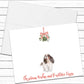 Cavalier King Charles, Christmas Card, Christmas Wishes and Mistletoe Kisses, Dog Greeting Cards, Holiday Card, Blank Cards With Envelopes