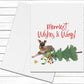 Schnauzer Christmas Cards, Merriest Wishes & Wags, Card from Dog, Blank Cards With Envelopes, Blank Greeting Cards, Cute Dog Greeting Cards