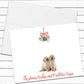 Golden Retriever Puppy, Christmas Card, Christmas Wishes and Mistletoe Kisses, Dog Greeting Cards, Holiday Card, Blank Cards With Envelopes