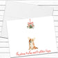 Pembroke Welsh Corgi, Christmas Card, Christmas Wishes and Mistletoe Kisses, Dog Greeting Cards, Holiday Card, Blank Cards With Envelopes
