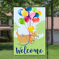 Dog Welcome Flag, House Flags, Welcome Sign, Garden Decorations, Dog Lovers Gift, Outdoor Flag, Party Balloons, Birthday Party Sign, Dog Mom