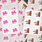 Team Bows, Team Boots, Gender Reveal, Sticker Sheet, Party Favor Labels, Team Boy, Team Girl, Baby Shower Sticker, Pink or Blue, Cowboys