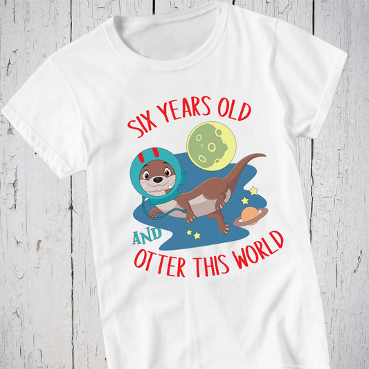 Otter Birthday Shirt, Sea Otter Print, Funny Toddler Shirt, Otter This World, Boys Shirt, Otter Gifts for Her, Sea Otter, Customized Shirt,