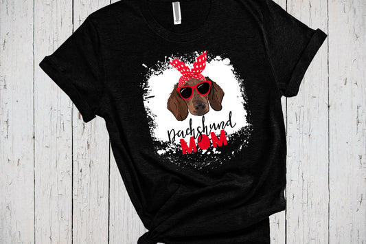 Dachshund Shirt, Bleached Shirt, Bleached Effect, Bleached Sweatshirt, Dachshund Mom, Dachshund Sweatshirt, Dachshund Gift, Dog Mom Gifts