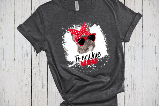 French Bulldog Bleached Shirt, Bleached Effect, Bleached Sweatshirt, Frenchie Mom, French Bulldog Gifts, Dog Mom Gift, French Bull Dog Gifts