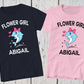 Flower Girl Gift, Dolphins Personalized Tee, Flower Girl Outfit, Flower Girl Proposal, Bridal Party Shirts, Flower Girl Shirt, Beach Wedding