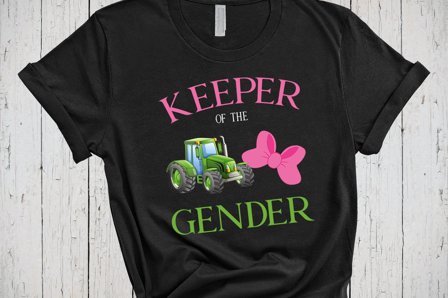 Keeper Of The Gender Shirt, Team Bows, Team Tractors, Pink or Blue Shirt, Gender Party Shirts, Gender Reveal Shirts, Pregnancy Announcement