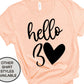 Hello 30 Birthday Shirt, Funny Birthday Shirt, 30 Shirt, 30 Birthday Gift, Birthday Queen Shirt, Love Shirt, Heart Shirt, Birthday Trip Tee
