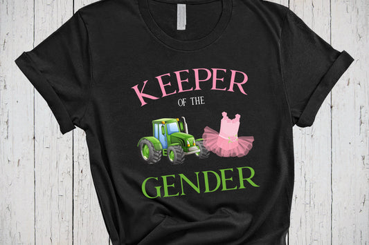 Keeper Of The Gender Shirt, Team Tutus, Team Tractors, Pink or Blue Shirt, Gender Party Shirts, Gender Reveal Shirts, Pregnancy Announcement