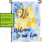 Welcome To Our Hive, Bumble Bee, House Flags, Summer Garden Flag, Garden Decoration, Camping Flag, Garden Decor, Outdoor Flag, New Home Gift
