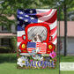 King Charles Cavalier House Flag, American Flag Art, Patriotic Decor, Outdoor Flag, New Home Gift, Vintage Truck Daisies Field, Cavalier Mom