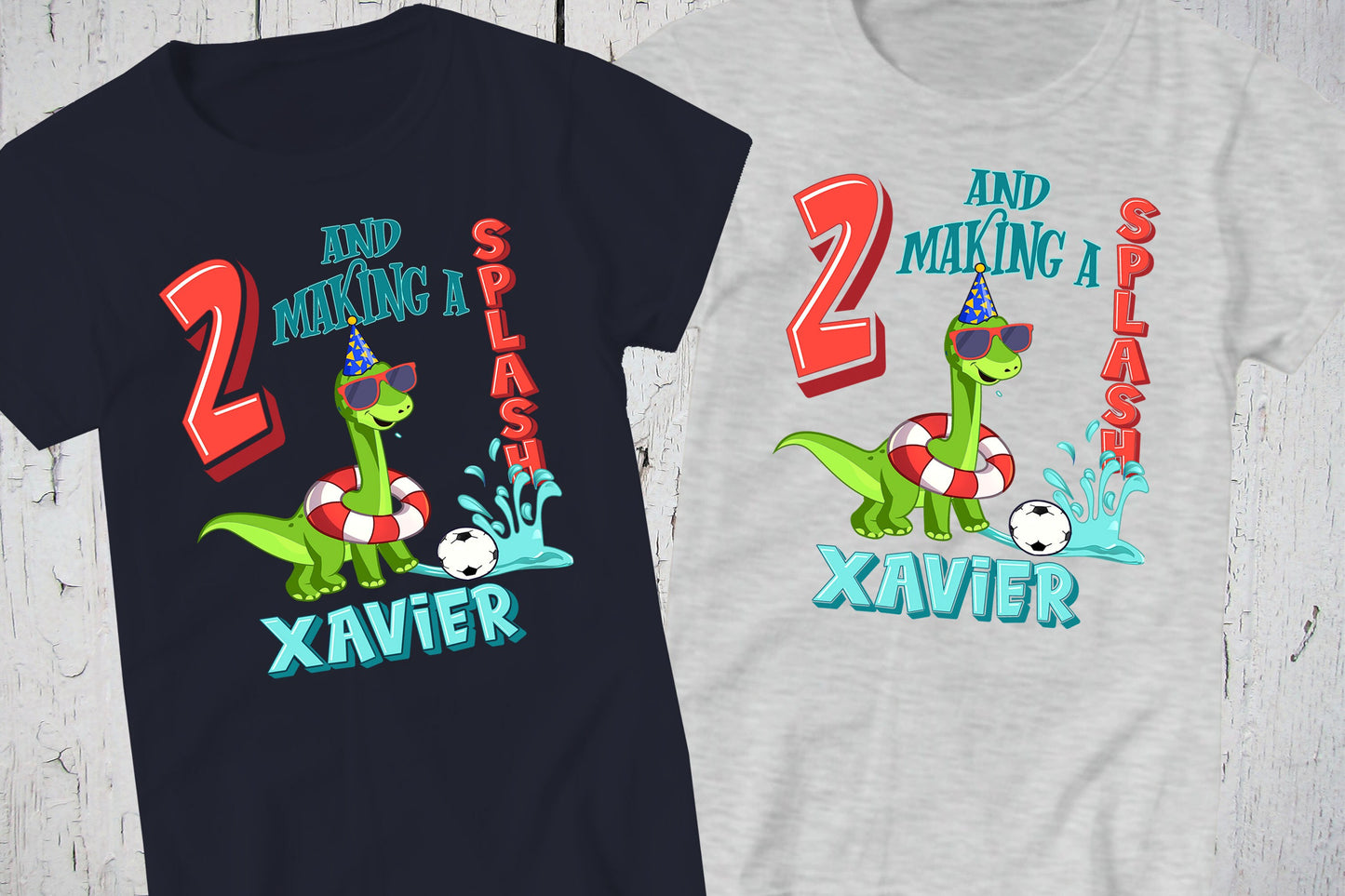 Pool Party, Brontosaurus T Shirt, Dinosaur Theme, Soccer Ball, Personalized Gift, Beach Gifts, Dinosaur Birthday, Summer Shirts, Dino Tshirt