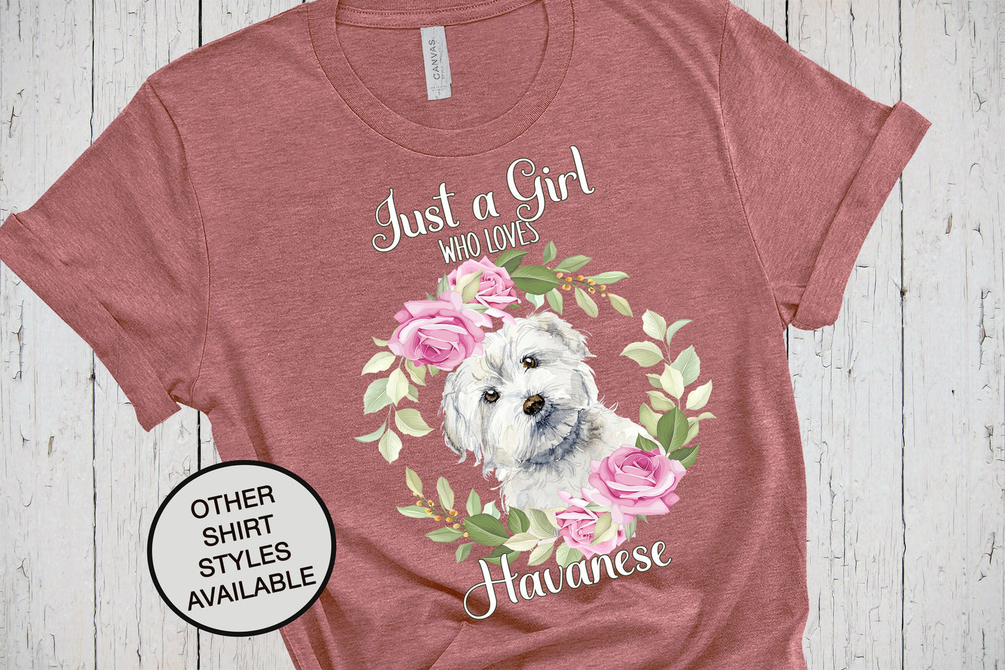 Just A Girl Who Loves Havanese, Dog Mama Shirt, Havanese Mom, Havanese Dog Gifts, Gift for Groomer, Dog Walker Tshirt, Fur Mama, Havi Tshirt