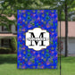 Peacock Feathers, Monogram Garden Flag, Personalized Flags, Custom House Flag, Outdoor Flag, Porch Flags, Monogram Initial, Lake House Decor