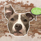 Pit Bull Sticker, Pit Bull Mom, Pittie Mama, Gift for Mom, Cute Dog Sticker, Water Bottle Stickers, Vinyl Sticker Laptop, Pitbull Decal