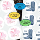 Team Bows, Team Boots, Gender Reveal, Sticker Sheet, Party Favor Labels, Team Boy, Team Girl, Baby Shower Sticker, Pastel Pink Dusty Blue
