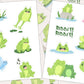 Frog Sticker Sheet, Froggy Sticker, Nature Sticker, Cute Frog Decal, Journal Sticker, Planner Sticker, Bullfrog Butterfly Dragonfly Lily Pad