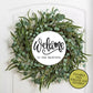 Welcome To Our Beginning, Welcome Wedding Sign, Front Door Sign, Large Sign, Metal Art, Home Decor, Round Door Hanger, Wedding Reception