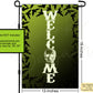 Skull & Bats Halloween Flag, Porch Flag, Camping Flag, Yard Flag, Welcome Garden Flag, Halloween Skull Decor, Welcome Sign, Fall Garden Flag