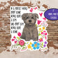 In A Perfect World Sticker, Foster Mom Sticker, Fur Mama, Dog Mom, Vinyl Decal, Laptop Sticker, Journal Planner, Doodle Mom, Dog Sticker
