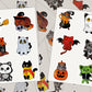 Halloween Cats, Sticker Sheets, Vinyl Decal, Black Cat, Witch Hat, Treat Bag Halloween Decoration, Halloween Decals Favor Stickers, Planner