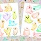 Cute Ghost Sticker Sheet, Cute Stickers, Journaling Stickers, Halloween Sticker, Computer Stickers, Planner Stickers, Fall Stickers, Favors