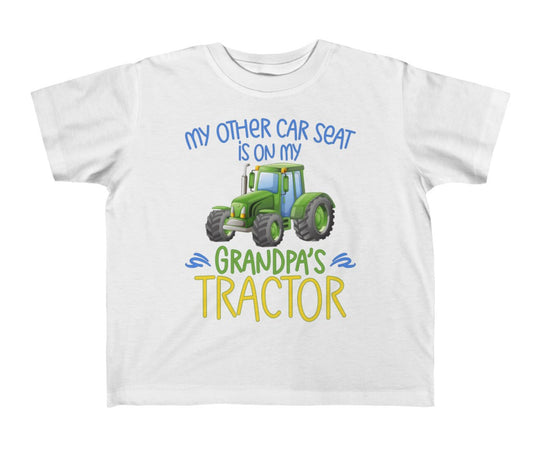 My Other Car Seat Is On My Grandpa's Tractor Shirt, Farm Baby Shower Gift, Green Tractor Tee, Pregnancy Announcement, Little Farmer Outfit