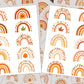 Boho Rainbows, Sticker Sheets, Fall Leaves, Cute Rainbow Sticker, Fall Baby Shower, Party Favor Stickers, Calendar Stickers, Pumpkin Sticker