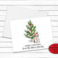 Border Collie Dog Christmas Card Set, Personalized Holiday Card Set, Fun Christmas Cards, Blank Greeting Cards, Christmas Tree Note Cards